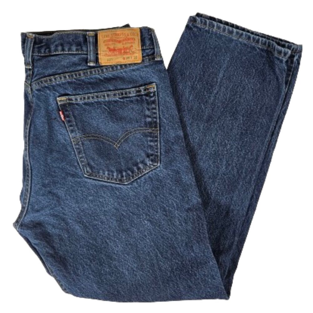 Levi's 505 Men's Blue Jeans Size W38 L 32 IRREGULAR